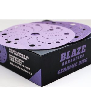 Discos abrasivos cerámicos BLAZE con diseño multiagujeros